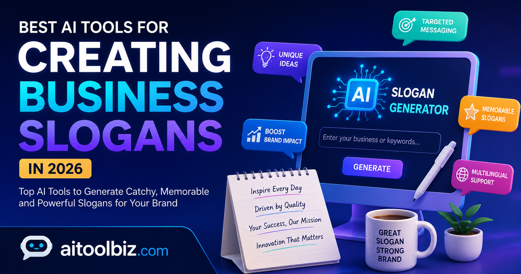 Best ai tools for creating business slogans in 2026