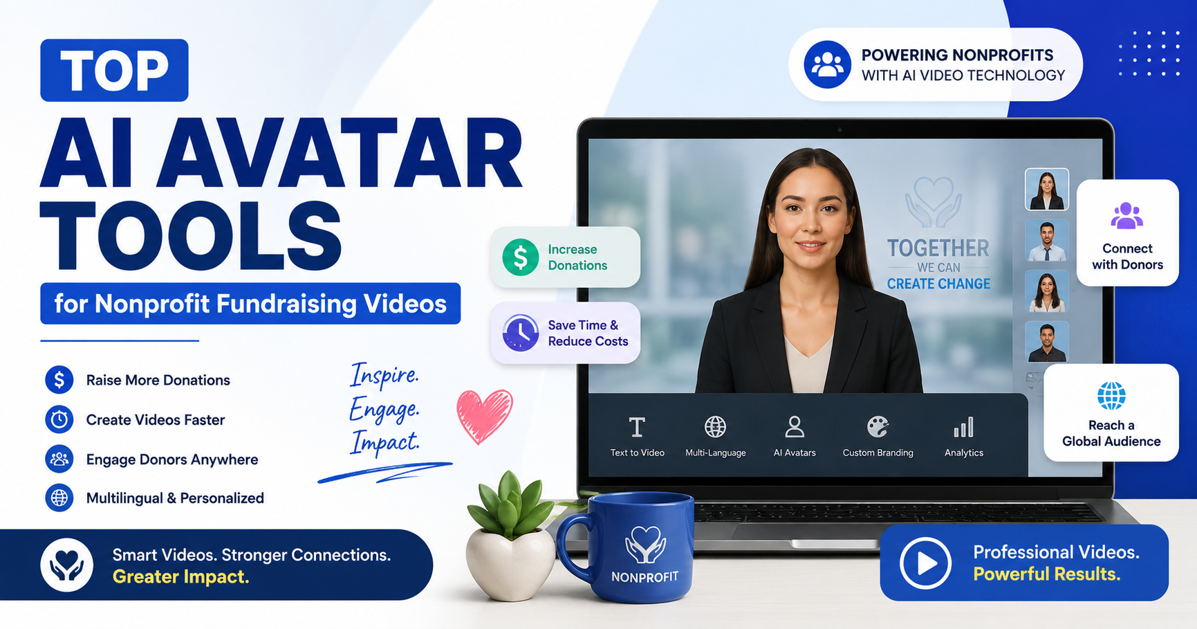 Top ai avatar tools for nonprofit fundraising videos