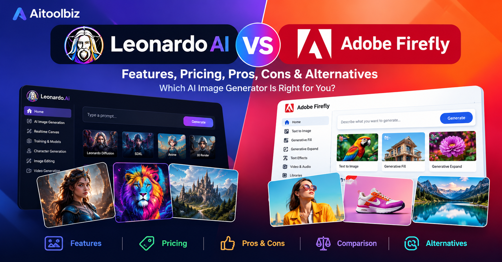 Leonardo AI vs Adobe Firefly