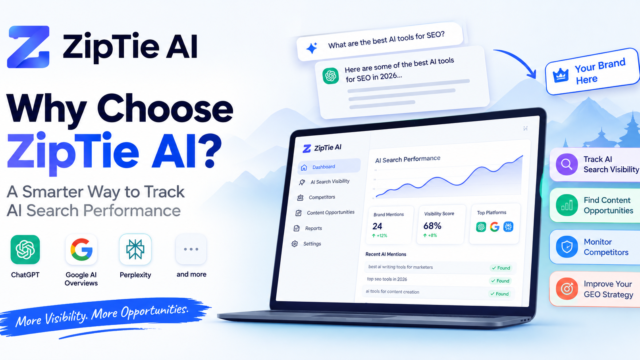 Why choose ziptie ai search performance tool