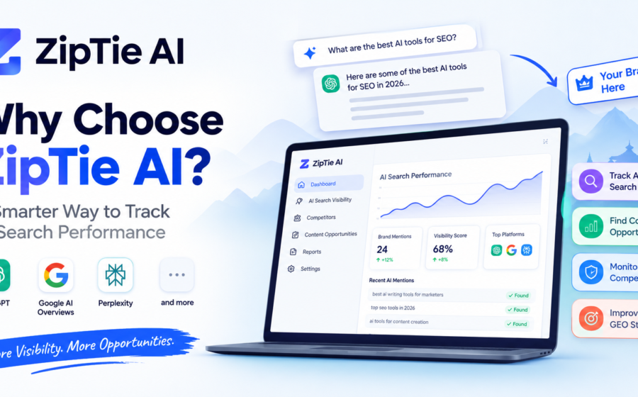 Why choose ziptie ai search performance tool